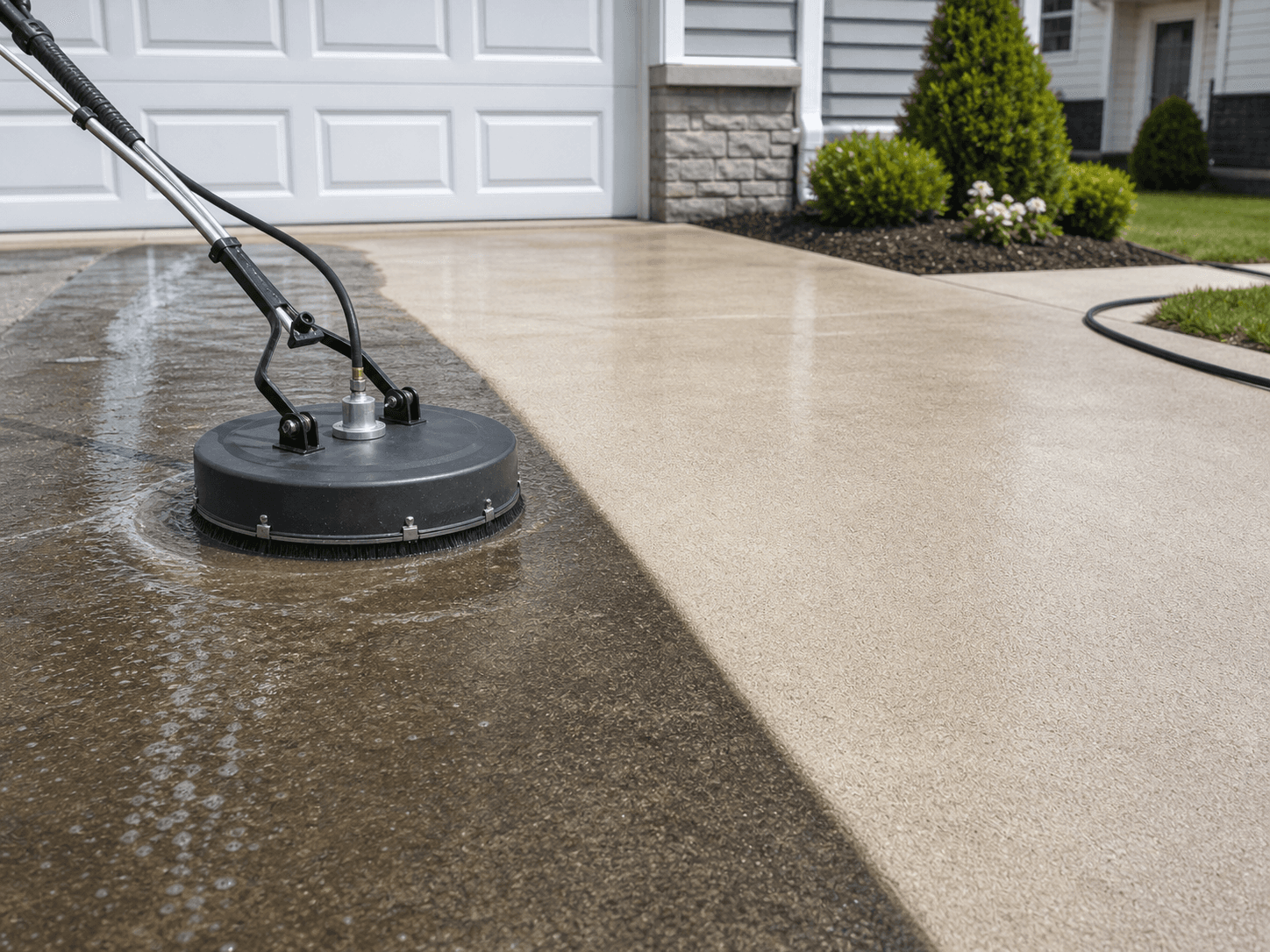 Driveways & Concrete service by Shine & Spray
